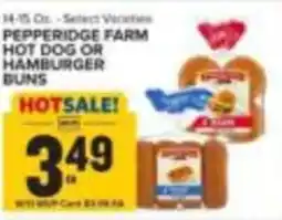 Food Lion Pepperidge Farm hot dog or hamburger buns offer