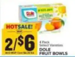 Food Lion Dole fruit bowls offer
