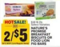 Food Lion Nature's Promise Breakfast Biscuits or Food Lion Fig Bars offer