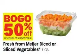 Meijer Fresh from Meijer Diced or Sliced Vegetables offer