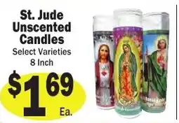 Sellers Bros St. Jude unscented candles offer