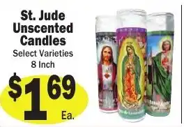 Sellers Bros St. Jude unscented candles offer
