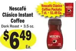 Sellers Bros Nescafe Clasico Instant Coffee offer