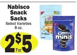 Sellers Bros Nabisco snack sacks offer