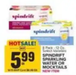 Food Lion Spindrift sparkling water or mocktails offer