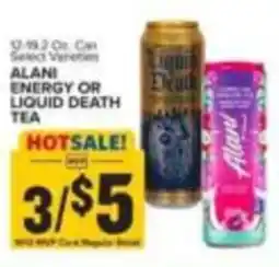 Food Lion Alani Energy or Liquid Death Tea offer