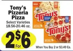 Sellers Bros Tony's Pizzeria Pizza offer