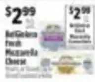 Pioneer Supermarkets Barbican Fresh Mozzarella Cheese offer
