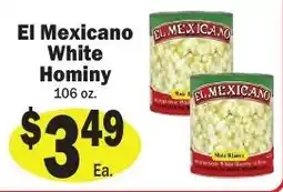 Sellers Bros El Mexicano white hominy offer