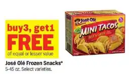 Meijer José Olé Frozen Snacks offer