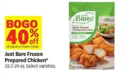 Meijer Just Bare Frozen Prepared Chicken offer