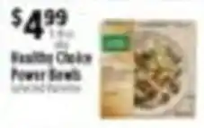 Pioneer Supermarkets Healthy Choice Power Bowls offer