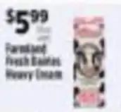 Pioneer Supermarkets Farmland Fresh Buttermilk Heavy Cream offer