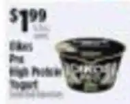Pioneer Supermarkets Oikos Pro High Protein Yogurt offer
