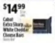Pioneer Supermarkets Cabot extra sharp white cheddar cheese bars offer
