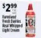 Pioneer Supermarkets Farnam fresh dairies real whipped light cream offer