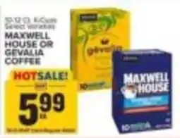 Food Lion Maxwell House or Gevalia coffee offer