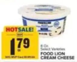 Food Lion Food Lion cream cheese offer