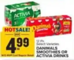 Food Lion Danimals Smoothies or Activia Drinks offer