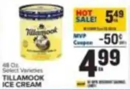 Food Lion Tillamook ice cream offer