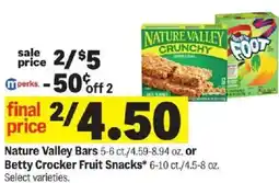 Meijer Nature Valley Bars offer