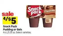 Meijer Snack Pack Pudding or Gels offer