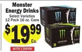 Sellers Bros Monster Energy Drinks offer