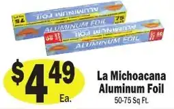 Sellers Bros La Michoacana aluminum foil offer