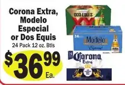 Sellers Bros Corona Extra, Modelo Especial or Dos Equis offer