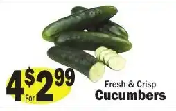 Sellers Bros Fresh & Crisp Cucumbers offer