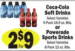 Sellers Bros Coca-Cola Soft Drinks offer