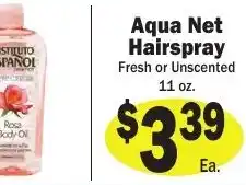 Sellers Bros Aqua Net Hairspray offer