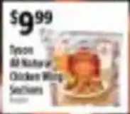 Pioneer Supermarkets Tyson All Natural Chicken Wing Sections offer