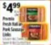 Pioneer Supermarkets Premier Fresh Italian Pork Sausage Links offer