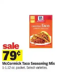Meijer McCormick Taco Seasoning Mix offer