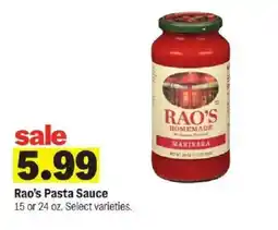 Meijer Rao's Pasta Sauce offer