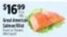 Pioneer Supermarkets Great American Salmon Fillet offer