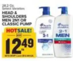 Food Lion Head & Shoulders Men 2in1 or Classic Pump offer