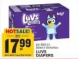 Food Lion Luvs diapers offer