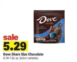 Meijer Dove Share Size Chocolate offer