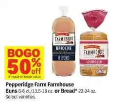 Meijer Pepperidge Farm Farmhouse Buns or Bread offer