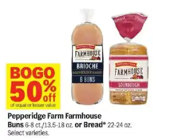 Meijer Pepperidge Farm Farmhouse Buns or Bread offer