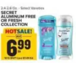 Food Lion Secret aluminum free or fresh collection offer