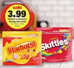 Meijer Skittles or Starburst Sharing Size Candy offer