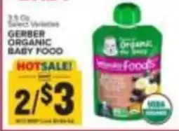 Food Lion Gerber organic baby food offer