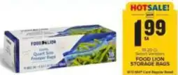 Food Lion Food lion storage bags offer