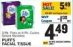 Food Lion Puffs facial tissue offer