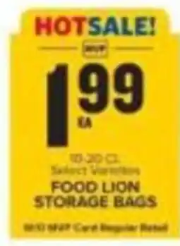 Food Lion Food Lion Storage Bags offer