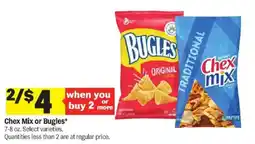 Meijer Chex Mix or Bugles offer