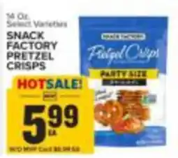 Food Lion Snack Factory Pretzel Crisps offer